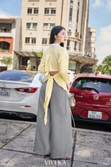 Quần dài Glory belt ống suông