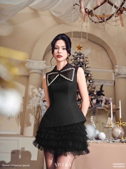 Chân váy Kasima ren lưới nhiều tầng