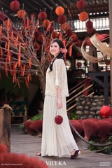 Quần dài Miên Chi dập ly