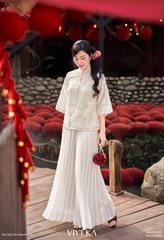 Quần dài Miên Chi dập ly