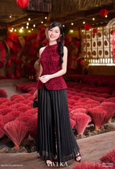 Quần dài Miên Chi dập ly