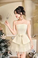 Chân váy Hestia xếp tầng ren lưới