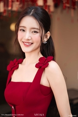Set Christine áo hai dây đính hoa phối nút kiểu+quần short