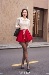 Quần váy Rosella tùng bí phối belt