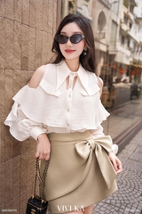 Áo Stela hở vai tay dài