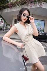 Set áo váy Candy phối nơ