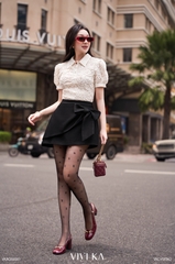Áo Rosella cổ sơ mi ren hoa