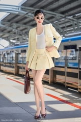 Áo vest Athena tay dài ốp nắp túi