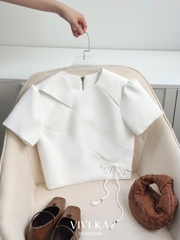 Áo Valen croptop cut-out phối dây