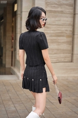 Áo Adassa kiểu nút đôi