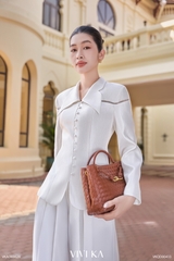 Áo Elodie cổ vest tay dài