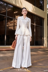 Áo Elodie cổ vest tay dài