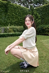 Áo dệt knit nơ