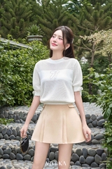 Áo dệt knit nơ