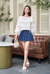 Áo nhúng bèo xếp tầng bo chun