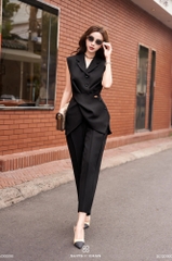 Áo Celestine sát nách phối vạt chéo