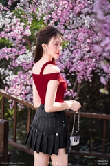 Áo Rebecca trễ vai phối dây xoắn