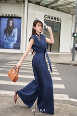 Set áo tay ngắn dây nơ  + quần ống suông