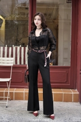 Áo Cherish sheer tay dài phối bra