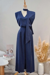 Set áo tay ngắn dây nơ  + quần ống suông