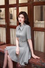 Đầm Lucas cổ sơ mi dáng đuôi cá