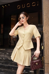 Áo Luna kiểu vest phối túi