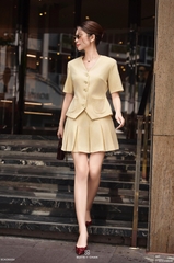 Áo Luna kiểu vest phối túi