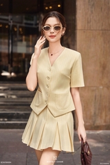 Áo Luna kiểu vest phối túi