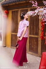 Quần dài Nhã Miên dập ly