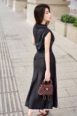 Set áo tà xéo + chân váy lụa