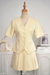 Áo Luna kiểu vest phối túi