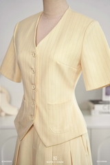 Áo Luna kiểu vest phối túi