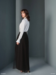 Chân váy Aster xẻ tà phối lưới rời