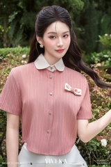 Áo sơ mi kết nơ Viviyoung