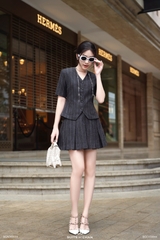 Áo Luna kiểu vest phối túi