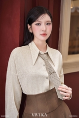 Áo Seren sơ mi phối cravat