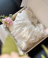 Áo nhúng bèo xếp tầng bo chun