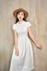 Đầm Cindy cổ sen dáng dài