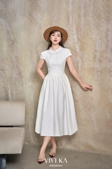 Đầm Cindy cổ sen dáng dài