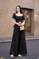 Áo Lila cổ vuông cách điệu