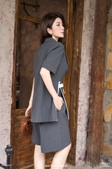 Áo Natalie vest tay ngắn kèm dây belt