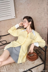 Quần váy Gray xẻ tà phối dây