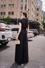 Quần dài Nerina xếp ly ống rộng