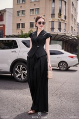 Quần dài Nerina xếp ly ống rộng