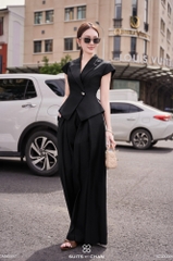 Áo Nerina cổ vest phối dây nơ