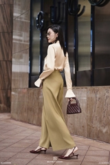 Áo lụa Kelly cổ nơ