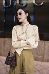 Áo lụa Kelly cổ nơ