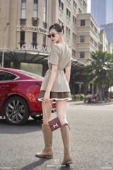 Áo vest Sonna cổ V phối viền