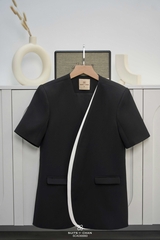 Áo vest Sonna cổ V phối viền