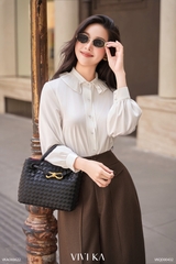 Áo Ivy sơ mi cổ bèo